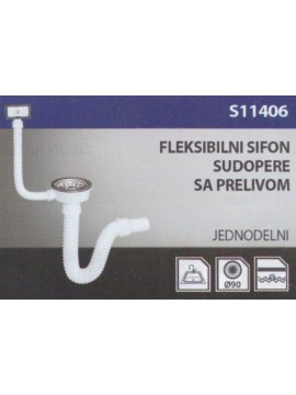 sifon za jednodelnu sudoperu S11406 fi115 Texo